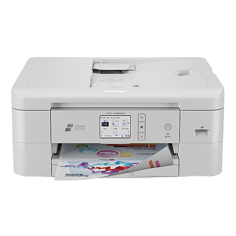 Brother Print & Cut MFC-J1800DW Wireless Inkjet Color All-in-One Printer With Automatic Paper Cutter And Refresh EZ Print Eligibility